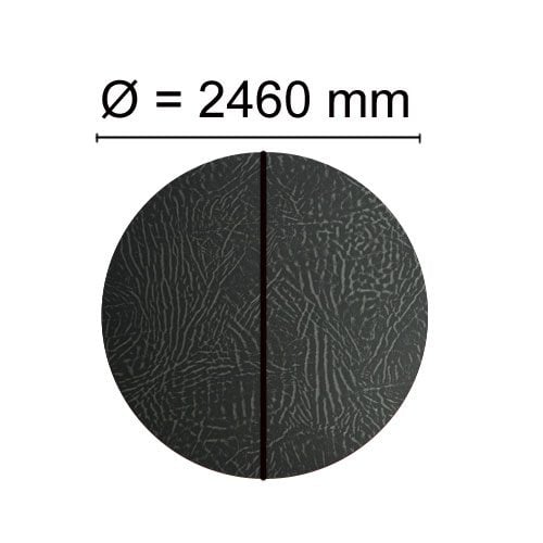 Produsert produkt Spalock rundt Ø 2460 mm Grå