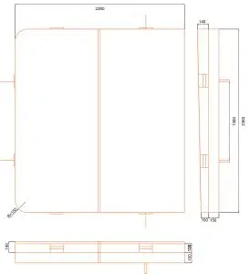 Ritning på på start delen till swimspalock