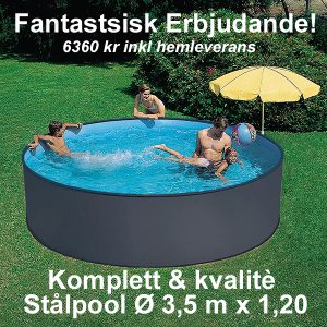 Summer Rund Pool 3,50 diameter * Stålpool
