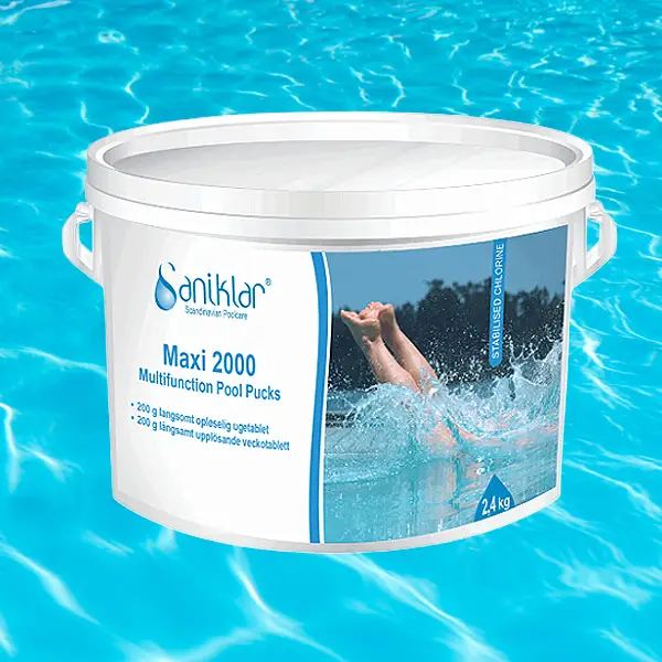 Poolpuckar Saniklar Maxi2000 Tabs 200 g, 2,4 kg 1 Poolpuckar Saniklar Maxi2000 Tabs 200 g, 2,4 kg