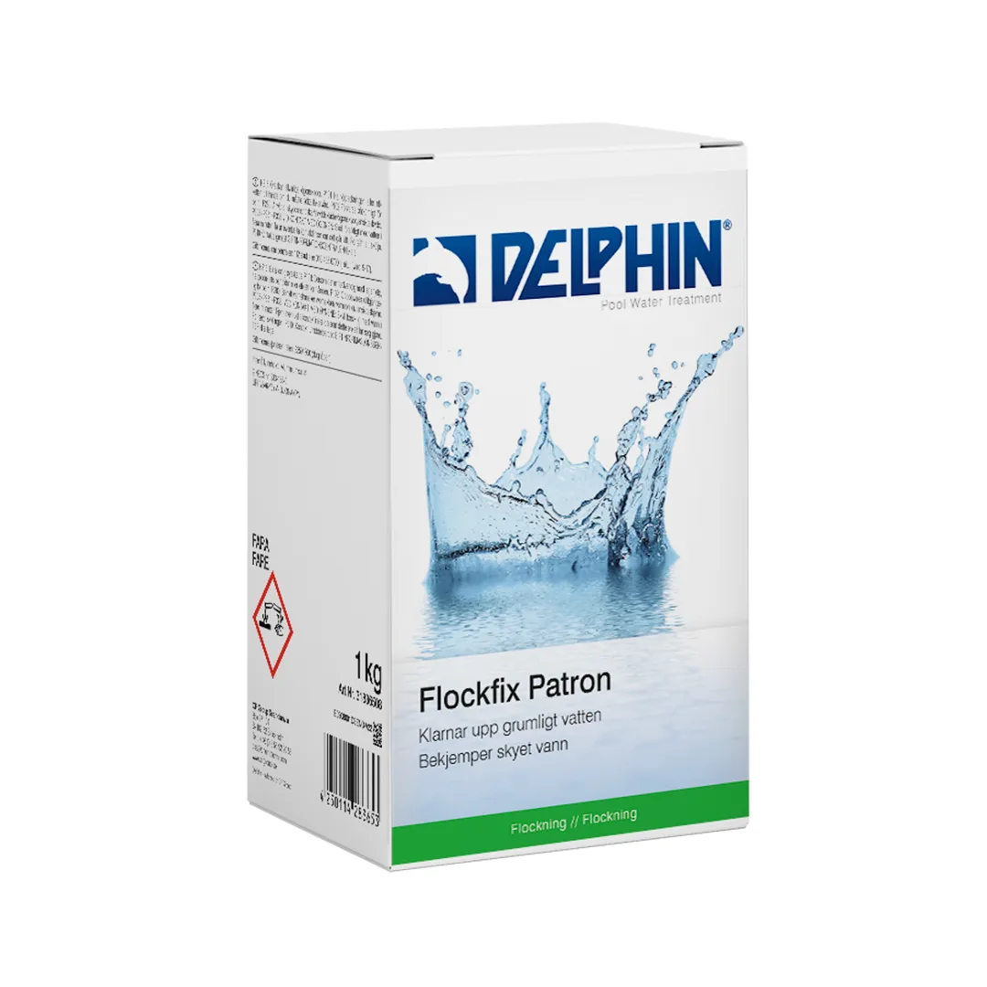 Pool Flockfix Patron 1 Kg 1 Delphin Flockfix patroner 1kg