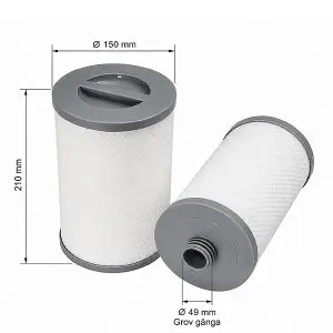 Spafilter rengöringsfritt för Denform