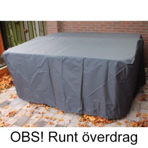 Protective cover for round hot tubs