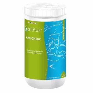 Saniklar AntiChlor , tar bort klor ur spa och poolvatten.
