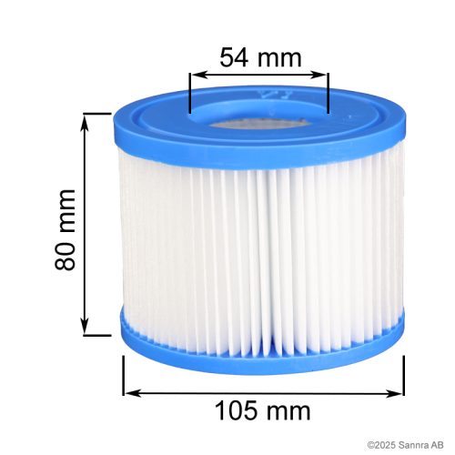 Washable Spafilter VI Spafilter VI for spa baths from Lay-Z-Spa