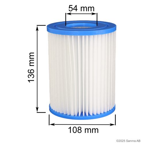 Washable Spafilter II for spa baths from Lay-Z-Spa
