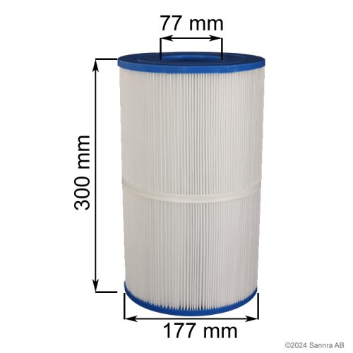 Spafilter corresponding to: Darlly: 74371, SC767 Unicel: C-7437 Pleatco: PCM44