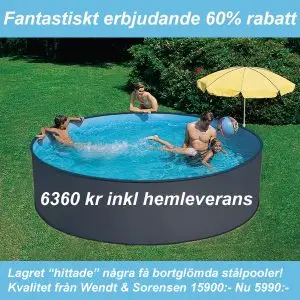 Summer Rund Pool 3,50 diameter * Stålpool för den som efterfrågar kvalité