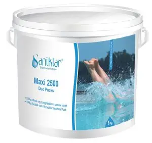 Klorpuckar Saniklar Maxi2000 Tabs 200 g, 5 kg