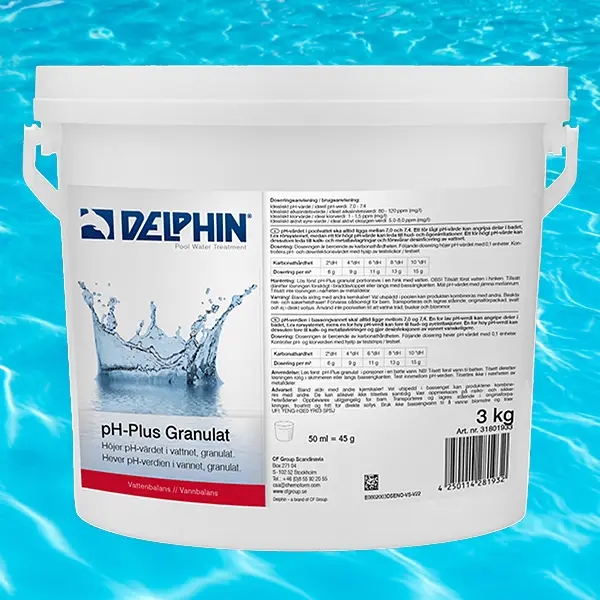 Pool pH-plus Granulat Delphin, 3kg 1 Pool pH-plus Granulat Delphin