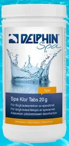 Delphin Spa Klor Tabs 20g, Bra pris på en bra produkt!